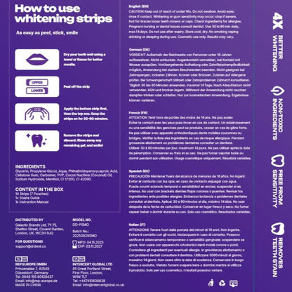 Dental Whitening Strips Enamel Care